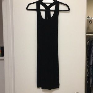 Black, velvet New Years Eve dress.